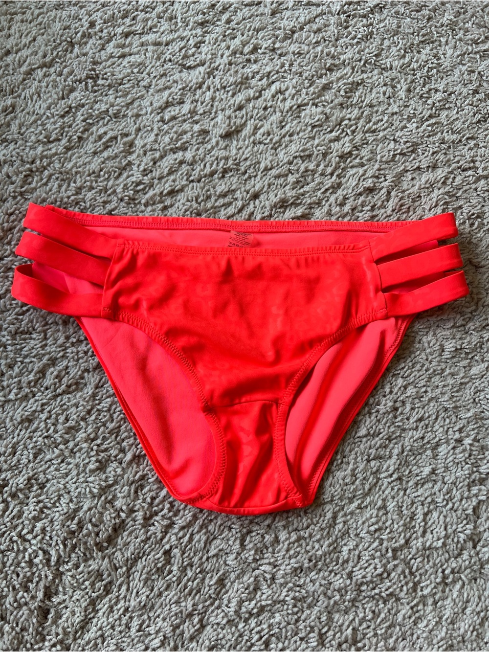 Kiava Sunburst Citrus Leopard Low Rise Swim Bottoms Size M